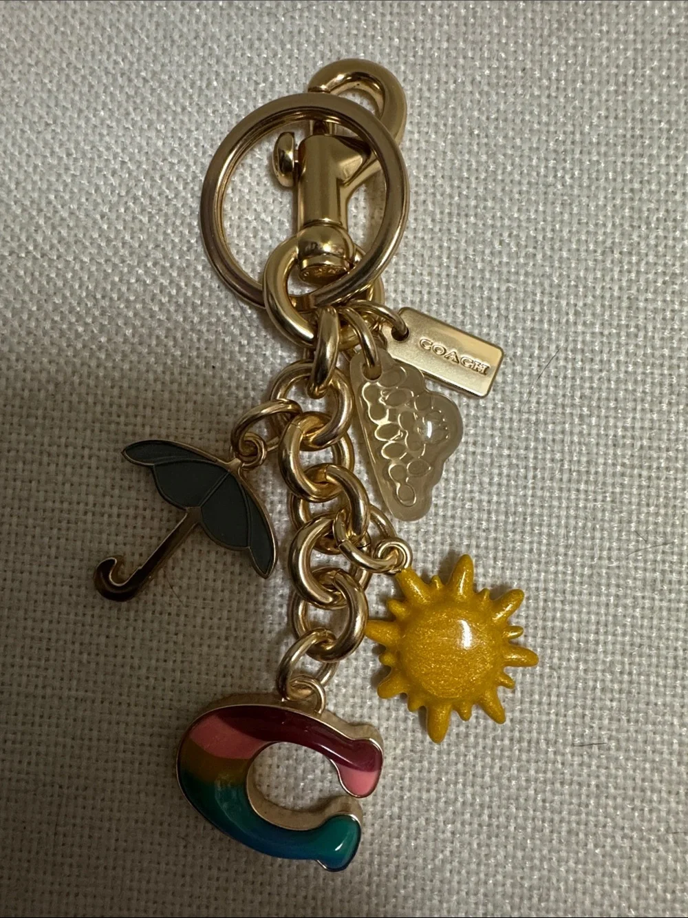 NWOT, Coach vintage key chain “ Summer” theme. - Picture 2 of 6